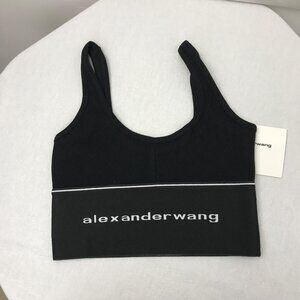 NEW Alexander Wang Logo Elastic Bra Tank Top